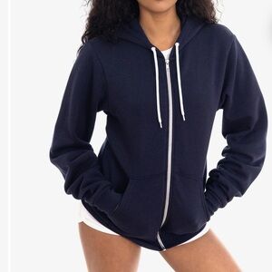 American Apparel Royal Blue Zip-Up Hoodie